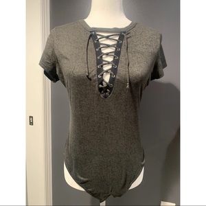Lace up bodysuit